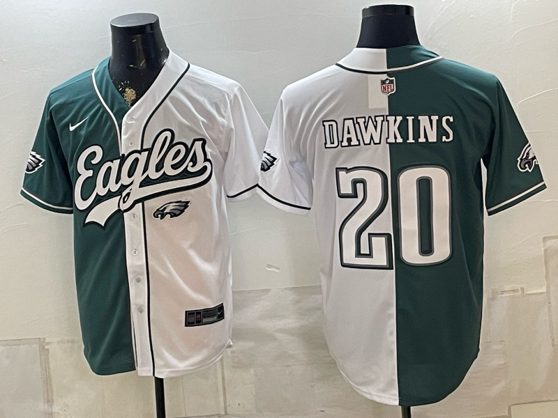 Men 2026 Philadelphia Eagles #20 Dawkins white Nike Limited NFL Jersey 0812003